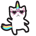 Cute Dancing Unicorn Cat