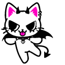 Cute Demon and Angel Cats