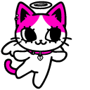 Cute Demon and Angel Cats