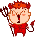 Cute Devil and Angel