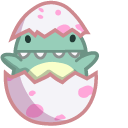 Cute Dino Baby in Egg