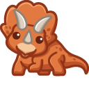 Cute Dino Triceratops