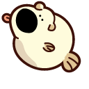 Cute Dogs as Fugu Fish