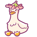 Cute Ducks with Ribbon and Flower Hat