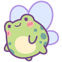 Cute Fairy Frog with Wings