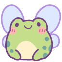 Cute Fairy Frog with Wings
