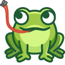 Cute Frog Catch a Fly