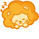 Cute Funny and Sleeping Lion
