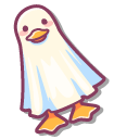 Cute Ghost Duck
