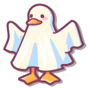 Cute Ghost Duck