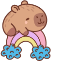 Cute Glamorous Capybara