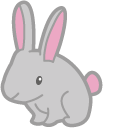 Cute Gray Bunny