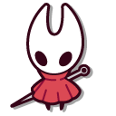 Cute Hollow Knight Hornet with a Needle