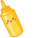Cute Hot Dog and Mustard