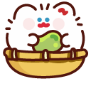 Cute Kitty Pea Pod and Cat