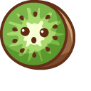 Cute Kiwi Fruit and Bird