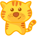 Cute Lion and Tiger