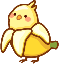 Cute Mango and Banana Parrots