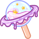 Cute Moon and Cosmic Planet Popsicles