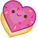 Cute Oreo and Donut Hearts