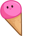 Cute Pink Ice Cream