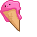 Cute Pink Ice Cream