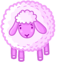 Cute Pink Sheep