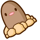 Cute Pokemon Diglett and Dugtrio