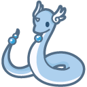 Cute Pokemon Dratini and Dragonair
