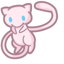 Cute Pokemon Mew and Mewtwo