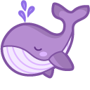 Cute Purple Whale