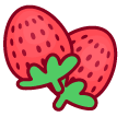 Cute Raccoon and Strawberry Pie
