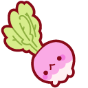 Cute Radish and Tomato