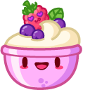 Cute Raspberry and Pudding