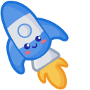 Cute Rocket and UFO