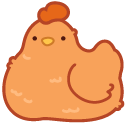 Cute Rooster and Chicken