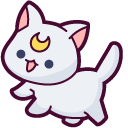 Cute Sailor Moon Luna and Artemis