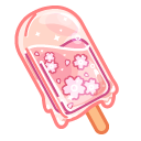 Cute Sakura and Lavender Popsicles