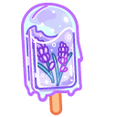 Cute Sakura and Lavender Popsicles