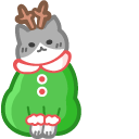 Cute Santa and Deer Cats