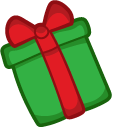 Cute Santa in Gift