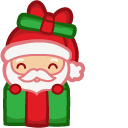 Cute Santa in Gift