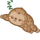 Cute Sloth Sleeping