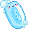 Cute Soap and Shower Sponge