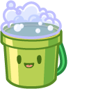 Cute Sponge and Bucket