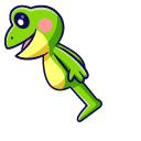 Cute Standing Frog