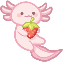 Cute Strawberry Axolotls