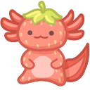 Cute Strawberry Axolotls