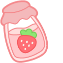 Cute Strawberry Cow and Jam