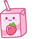 Cute Strawberry Milk and Donut